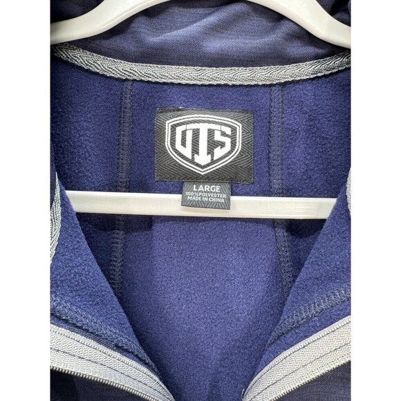 NFL Tennessee Titans 1/4 Zip Pullover Hoodie Womens Large Navy Blue Thumbholes - Picture 9 of 9